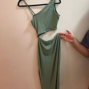 Asymmetrical midi dress